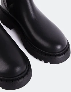 Chelsea|Ankle Boots-L'INTERVALLE Hayes Black Leather