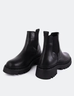 Chelsea|Ankle Boots-L'INTERVALLE Hayes Black Leather