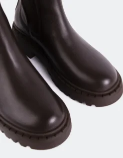 Chelsea|Ankle Boots-L'INTERVALLE Hayes Brown Leather