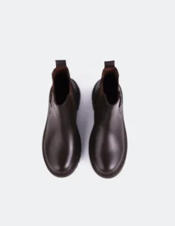 Chelsea|Ankle Boots-L'INTERVALLE Hayes Brown Leather