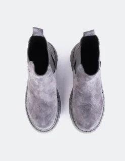 Chelsea|Ankle Boots-L'INTERVALLE Hayes Grey Suede