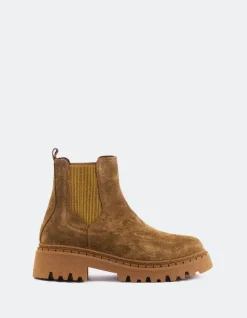 Chelsea|Ankle Boots-L'INTERVALLE Hayes Tan Suede