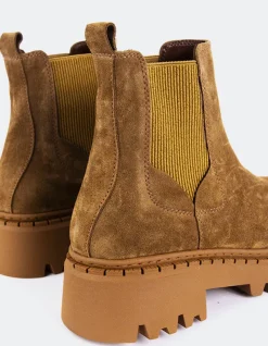 Chelsea|Ankle Boots-L'INTERVALLE Hayes Tan Suede