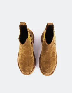 Chelsea|Ankle Boots-L'INTERVALLE Hayes Tan Suede