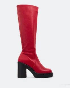 Tall Boots-L'INTERVALLE Hedon Burgundy