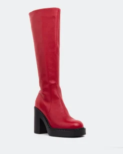 Tall Boots-L'INTERVALLE Hedon Burgundy