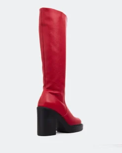 Tall Boots-L'INTERVALLE Hedon Burgundy