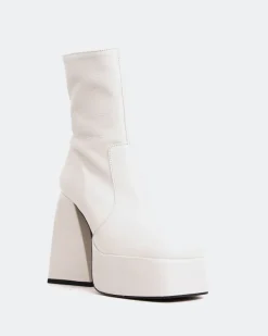 Platform|Ankle Boots-L'INTERVALLE Hippie Off White Leather