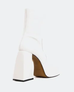 Platform|Ankle Boots-L'INTERVALLE Hippie Off White Leather