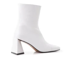 Ankle Boots-L'INTERVALLE Horgen White Leather