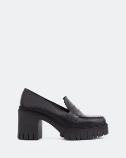 Loafers-L'INTERVALLE Hugo Black Leather