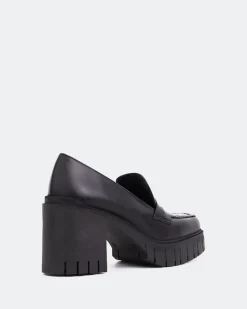 Loafers-L'INTERVALLE Hugo Black Leather