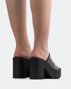 Platform-L'INTERVALLE Hutton Black Strass