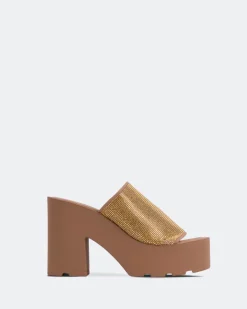 Platform-L'INTERVALLE Hutton Nude Strass
