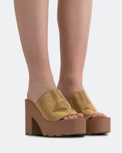 Platform-L'INTERVALLE Hutton Nude Strass