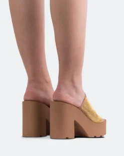 Platform-L'INTERVALLE Hutton Nude Strass