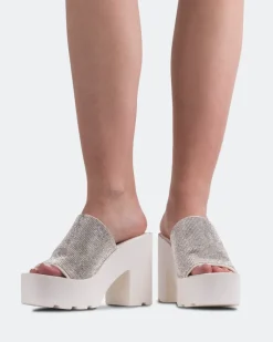Platform-L'INTERVALLE Hutton White Strass