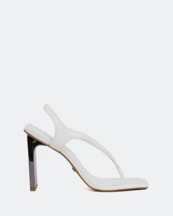 High Heels-L'INTERVALLE Icon White Leather