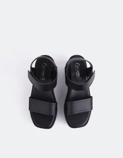 Wedges|Platform-L'INTERVALLE Ideal Black Leather
