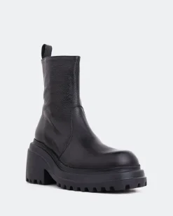 Ankle Boots-L'INTERVALLE Ike Black Leather