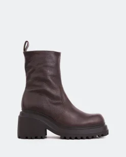 Ankle Boots-L'INTERVALLE Ike Brown Leather