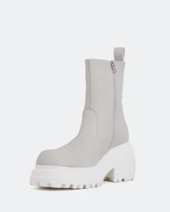 Ankle Boots-L'INTERVALLE Ike Off White Leather