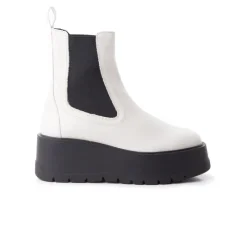 Ankle Boots-L'INTERVALLE Imola Off White Leather