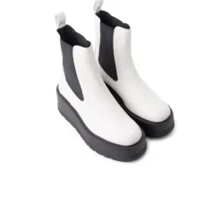 Ankle Boots-L'INTERVALLE Imola Off White Leather