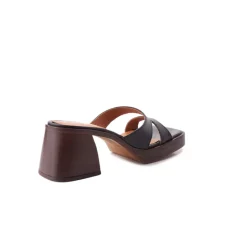 Mid Heels|Mules-L'INTERVALLE Isadora Black Leather