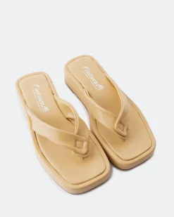 Flats-L'INTERVALLE Ismene Camel Leather
