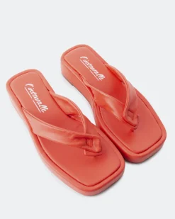 Flats-L'INTERVALLE Ismene Orange Leather