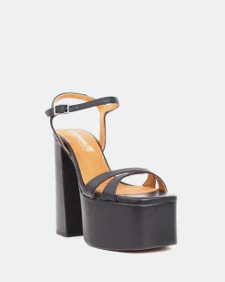 Platform-L'INTERVALLE Ives Black Leather