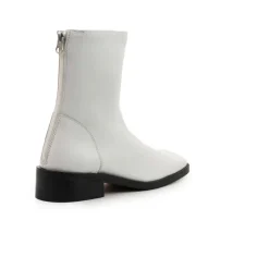 Ankle Boots-L'INTERVALLE Jaca White Leather
