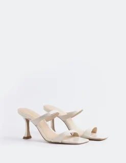 Mid Heels|Mules-L'INTERVALLE Jandira Off White Naplack