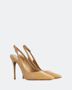 Slingbacks-L'INTERVALLE Janeiro Camel Leather