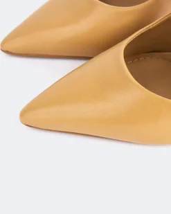 Slingbacks-L'INTERVALLE Janeiro Camel Leather