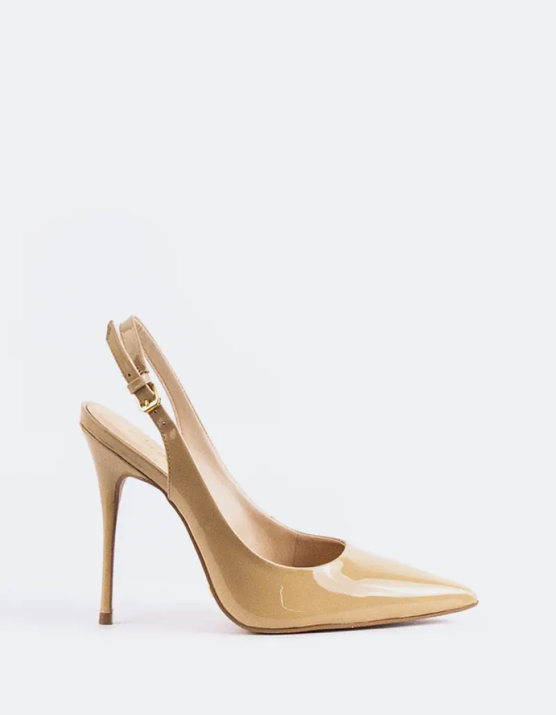 Slingbacks-L'INTERVALLE Janeiro Nude Patent