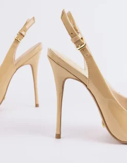 Slingbacks-L'INTERVALLE Janeiro Nude Patent