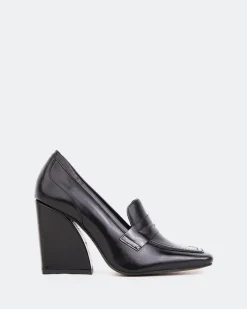 Loafers-L'INTERVALLE Jardins Black Leather