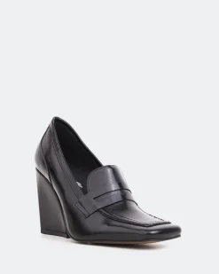 Loafers-L'INTERVALLE Jardins Black Leather