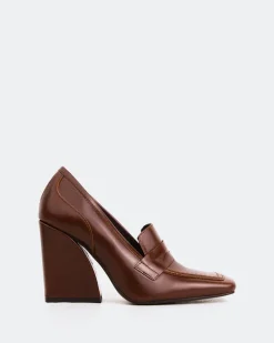 Loafers-L'INTERVALLE Jardins Chestnut Leather