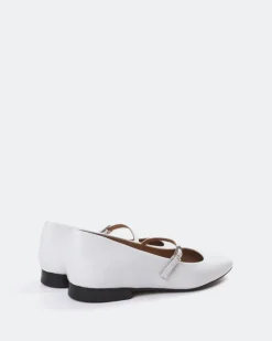 Mary-jane|Ballerinas-L'INTERVALLE Jaria White Leather