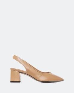 Slingbacks-L'INTERVALLE Jarotes Camel Leather