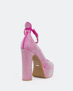 Platforms-L'INTERVALLE Jayne, Fucshia. Suede/Suède Fucshia