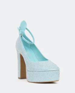Platforms-L'INTERVALLE Jayne, Turquoise Suede/Suède Tur.