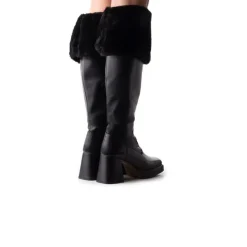 Tall Boots-L'INTERVALLE Jesse Black Leather