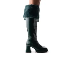 Tall Boots-L'INTERVALLE Jesse Green Leather