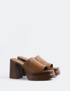 Platform-L'INTERVALLE Kalamata Tan Leather