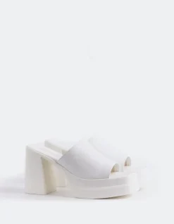 Platform-L'INTERVALLE Kalamata White Leather