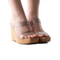 Wedges-L'INTERVALLE Kalloni Nude Leather